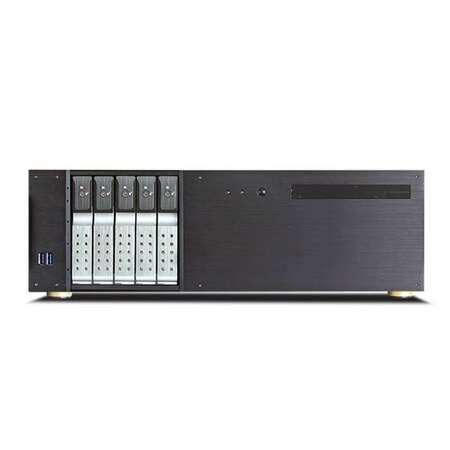 Istarusa A/v Media NoPowerSupply 3U Compact Rackmount 5x 3.5" Trayless Hotswap D-350HN-DT-SILVER
